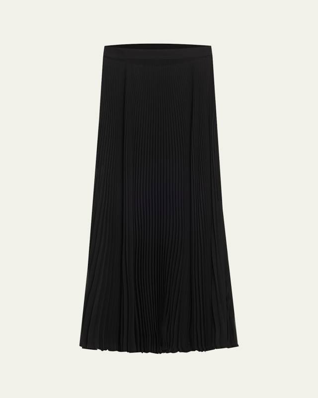 Pleated Maxi Skirt